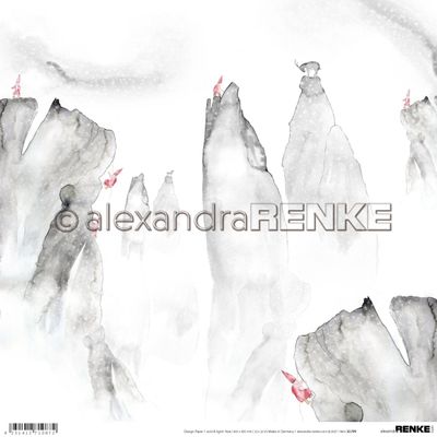 Alexandra Renke 10709 Gnomes on The Rock Christmas Design Paper 12"X12"