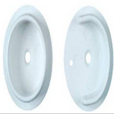 National N154-567 Closet Pole Socket Set, White, Plastic - Quantity 8
