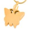 Oinsi Keepsake Jewelry Butterfly Cremation Pendant Memorial Urn Necklace For Pet (Gold) view 3