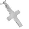 Binding Cross Cremation Ashes Necklace For Men Memorial Urn Jewelry Pendant Keepsake (Silver Tone) view 3