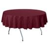 Ultimate Textile Saxony 102-Inch Round Damask Tablecloth Dark Red view 1