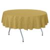 Ultimate Textile Saxony 102-Inch Round Damask Tablecloth Gold view 1