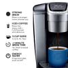 Keurig K-Elite Single Serve K-Cup Pod Coffee Maker, with Strength and Temperature Control, Iced Coffee Capability, 8 to 12oz Brew Size, Programmable, Brushed Silver view 3