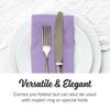 SimuLinen Purple or Lavender Linen Feel Dinner Napkins - Cloth-Like, Kosher Disposable Napkins for Weddings, and Showers, 16"x16", Box of 50 view 2