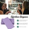 SimuLinen Purple or Lavender Linen Feel Dinner Napkins - Cloth-Like, Kosher Disposable Napkins for Weddings, and Showers, 16"x16", Box of 50 view 3