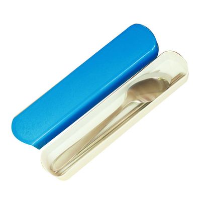 Daycount 3 in 1 Travel Camping Stainless Steel Tableware Set Cutlery Portable Box with Spoon, Chopstick, Fork, Travel Hiking Camping School Lunch Utensils. (Blue)