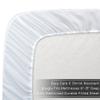 Bare Home Twin XL Comforter Set + Sheet Set + Bed Skirt - Premium Ultra-Soft Brushed Microfiber (6 Piece, White/White/White) view 2