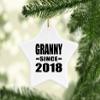 Designsify Christmas Tree Decoration, Granny Since 2018, Star Ornament, Gifts for Birthday Anniversary Valentines Mom Mothers Fathers Day Party, to Men Women Him Her Friend Mom Dad Wife Husband view 2