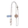 Holyart Rosary Choker in 925 Sterling Silver ros with Transparent Strass Beads view 4