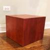 FixtureDisplays 12" Wood Cube Pedestal Display Glorifier Riser Stand Easy Assembly Required 15926-NF view 2