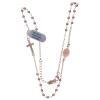 Holyart Rosary Necklace in 925 Sterling Silver, ros with Shiny Smooth Grains view 3