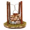 Wood and Stone Bonfire Nativity Scene Accessory 10x10x10 cm view 1