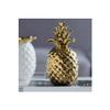 7" Pineapple Accent, Gold Gold/Modern Chic view 4