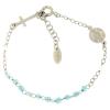 Holyart Bracelet Rosary Amen Junior Blue Glass Pearls, Silver 925 view 1