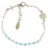 Holyart Bracelet Rosary Amen Junior Blue Glass Pearls, Silver 925 view 2