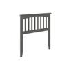 AFI, Mission Twin Solid Wood Headboard, Grey view 1