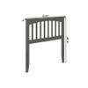 AFI, Mission Twin Solid Wood Headboard, Grey view 3