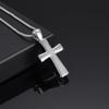 Oinsi Cross Memorial Locket Necklace For Men Keepsake Cremation Urn Jewelry - Included Box&Fill Kits (Silver Tone) view 2