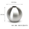 505230 Nosaku Vase TAMA-Silver-L 5.3 inches (13.5 cm), H 5.1 inches (13 cm), Brass (60% Copper, 40% Zinc), Case, Made in Japan view 2
