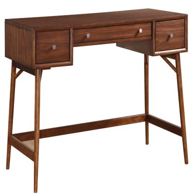 Lexicon Janvier 52" x 16" Counter Height Writing Desk, Brown