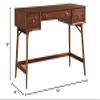 Lexicon Janvier 52" x 16" Counter Height Writing Desk, Brown view 3
