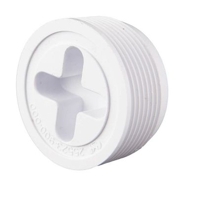 Custom Molded Products 1.5In Josam Plug, Wall Fitting, Black #25523-904-000