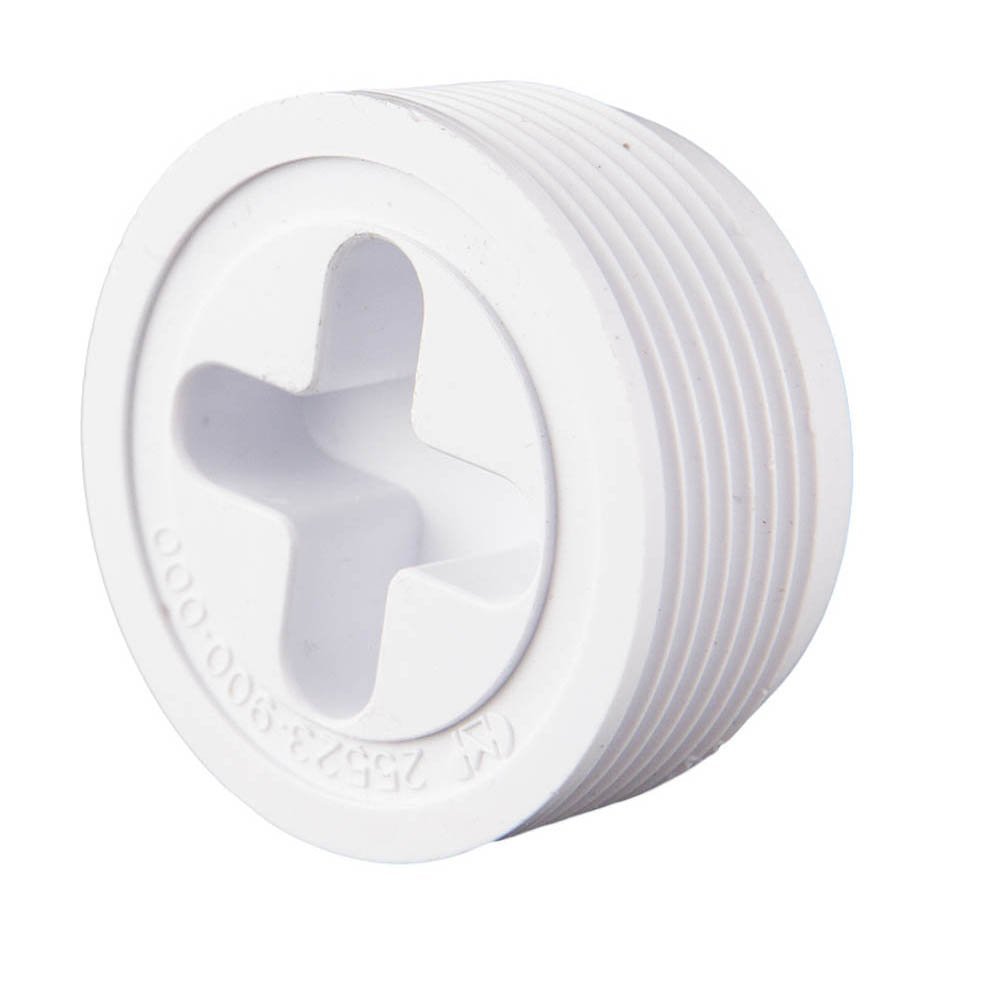 Custom Molded Products 1.5In Josam Plug, Wall Fitting, Black #25523-904-000