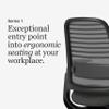 Steelcase Series 1 Office Chair - Ergonomic Work Chair with Wheels for Carpet - Helps Support Productivity - Weight-Activated Controls, Back & Arm Support - Easy Assembly - Graphite view 3