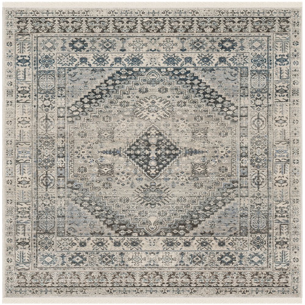 SAFAVIEH Persian Collection Accent Rug - 3' x 5', Grey & Blue, Distressed Design, Non-Shedding & Easy Care, Ideal for High Traffic Areas in Entryway, Living Room, Bedroom (VTP472F)