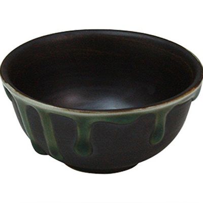 Sakazuki: Arita Ware Oribe Flat Cup, Japanese Sake Cup, Porcelain/Size: 2.5 x 1.2 inches (6.3 x 3 cm), No: 744566