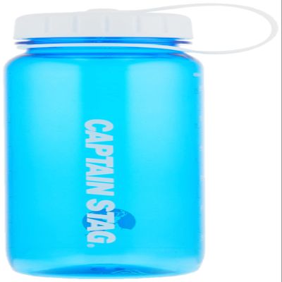 Captain Stag UE-3391 Water Bottle, Sports Bottle, 22.0 fl oz (650 ml), Direct Drinking, Rice Marking, 4.5 Cups, Blue