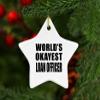 Designsify Christmas Tree Decoration, World's Okayest Loan Officer, Star Ornament, Gifts for Birthday Anniversary Valentines Mom Mothers Fathers Day Party, to Men Women Him Her Friend Mom Dad view 3