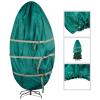 Upright Christmas Tree Storage Bag - Canvas Cover for 7.5-Foot Artificial Trees, Inflatables, and Christmas Decorations by Elf Stor (Green) view 4