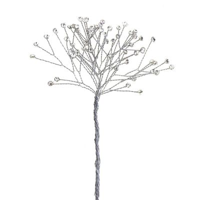 Homeford Crystal Rhinestone Spray Branch, 7-1/2-Inch, 12-Count (Clear)