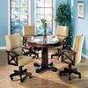 3-in-1 Recreational Dining Room Table (BLACK & OAK) view 3