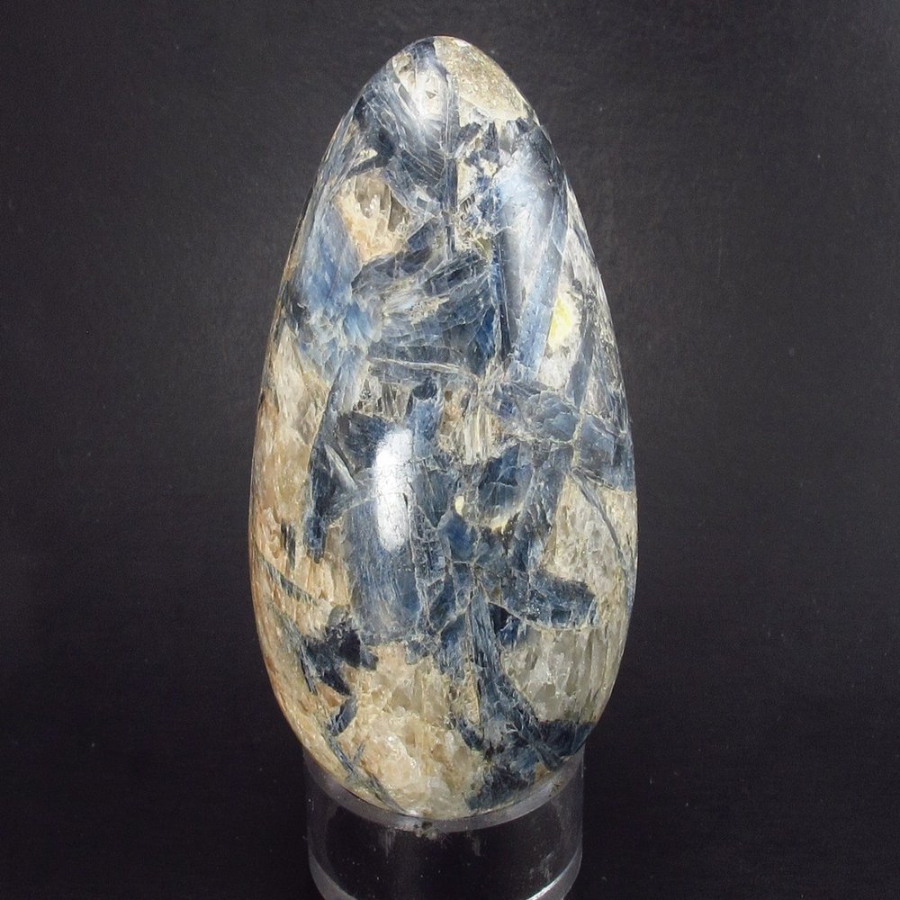 Blue Kyanite Egg From Brazil - 2.6"