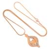 Oinsi Tear Drop Stainless Steel Keepsake Funeral Jewelry Cremation Urn Ash Pendant Necklace &Fill kit (Gold Stone) view 2
