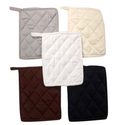 100% Cotton (Pack of 60) Pot Holder 7" x 7" Square, Solid (Multi 10 Colors) Everyday Quality Kitchen Cooking, Heat Resistance!! - Made by HM Covers