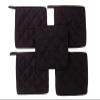 100% Cotton (Pack of 40) Pot Holder 7" x 7" Square, Solid Black Color Everyday Quality Kitchen Cooking, Heat Resistance!! - Made by HM Covers view 1