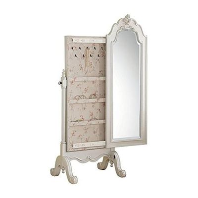 Benzara Princess Jewelry Armoire, White