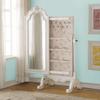 Benzara Princess Jewelry Armoire, White view 2