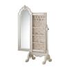 Benzara Princess Jewelry Armoire, White view 3