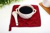 100% Cotton (Pack of 70) Pot Holder 7" x 7" Square, Solid Burgundy Color Everyday Quality Kitchen Cooking, Heat Resistance!! - Made by HM Covers view 2