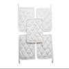 100% Cotton (Pack of 40) Pot Holder 7" x 7" Square, Solid White Color Everyday Quality Kitchen Cooking, Heat Resistance!! - Made by HM Covers view 1