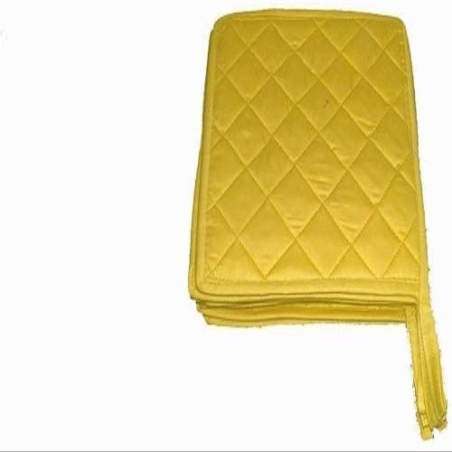 100% Cotton (Pack of 60) Pot Holder 7" x 7" Square, Solid Gold Color Everyday Quality Kitchen Cooking, Heat Resistance!! - Made by HM Covers