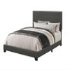 Coaster Home Furnishings - Boyd - Wood - Upholstered Panel Bed with Chrome Nailhead Trim, Open Frame and Transitional Design - Bedroom - Queen Size - Charcoal - 350061Q view 4