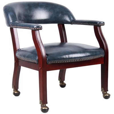 Boss Office Products B9545-BE Ivy League Executive Captains Chair