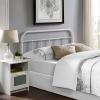 Modway Serena Rustic Farmhouse Steel Metal Full Headboard in White view 1