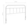 Modway Serena Rustic Farmhouse Steel Metal Full Headboard in White view 2