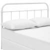 Modway Serena Rustic Farmhouse Steel Metal Full Headboard in White view 3